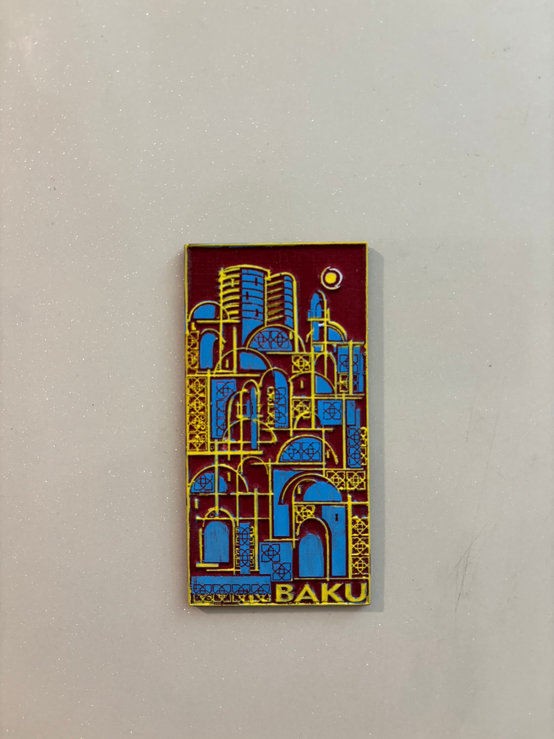 Baku Old City Souvenir (Brown Blue Yellow)
