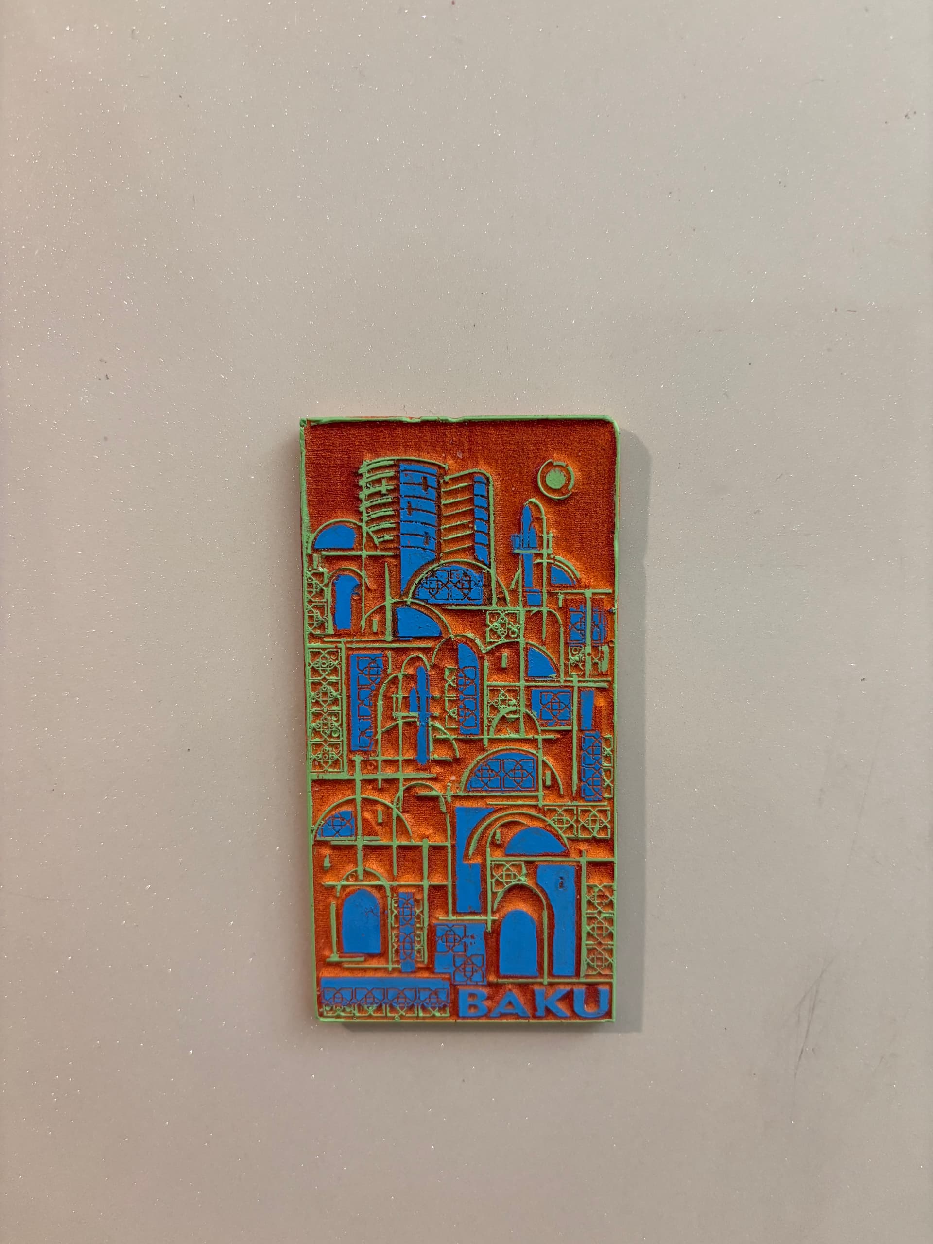 Baku Old City Souvenir (Green Blue Orange)