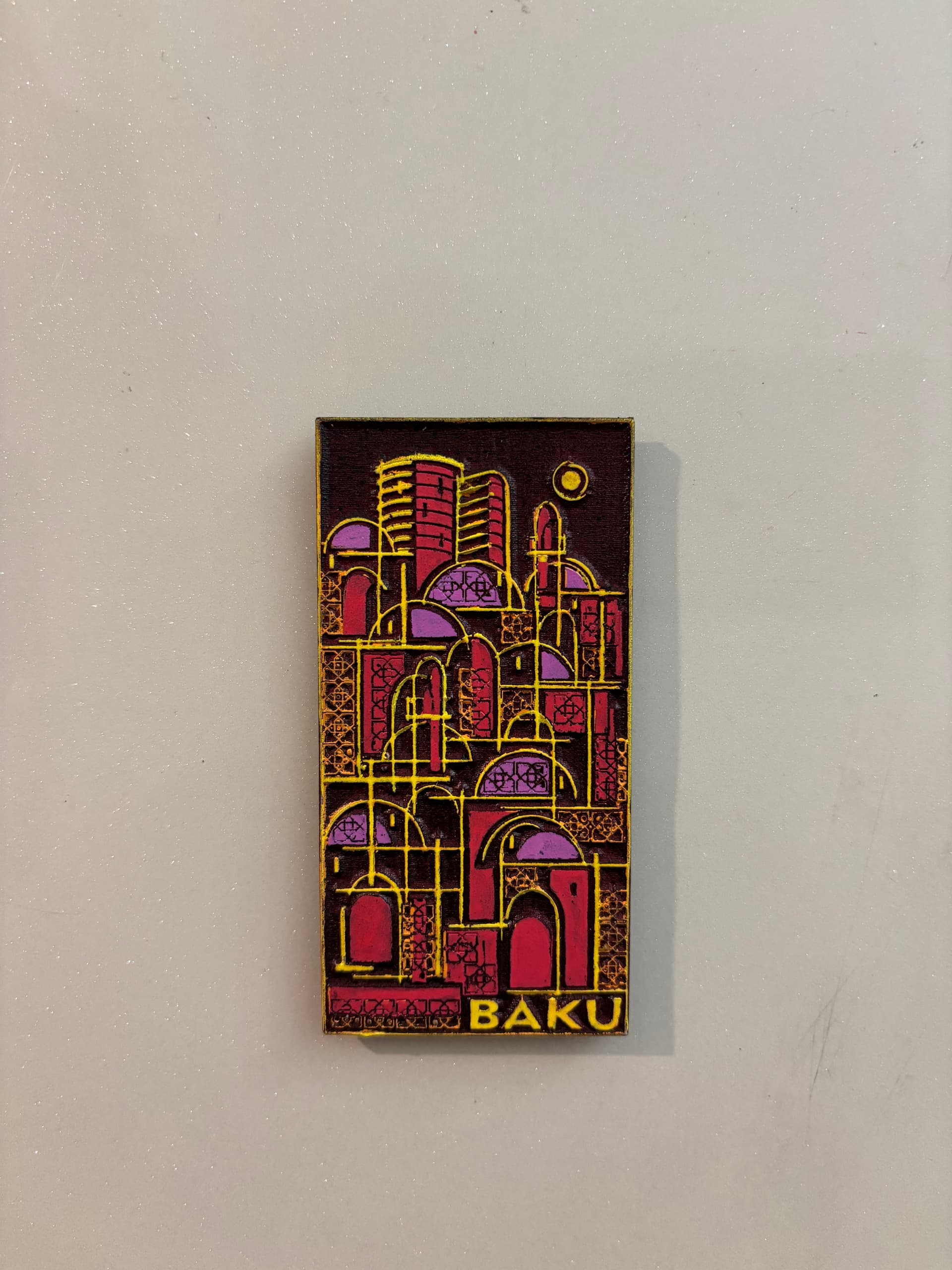 Baku Old City Souvenir (Purple Brown Red)